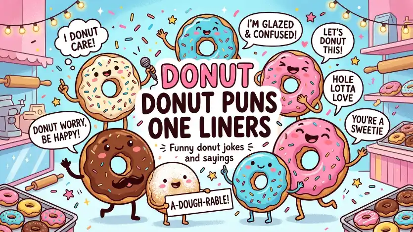 donut puns one liners image