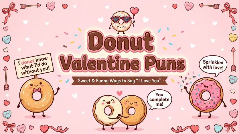 donut valentine puns image
