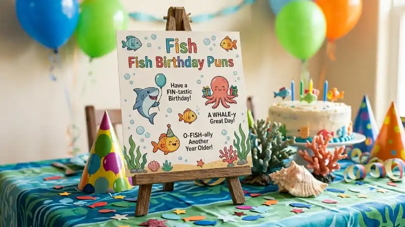 fish birthday puns image