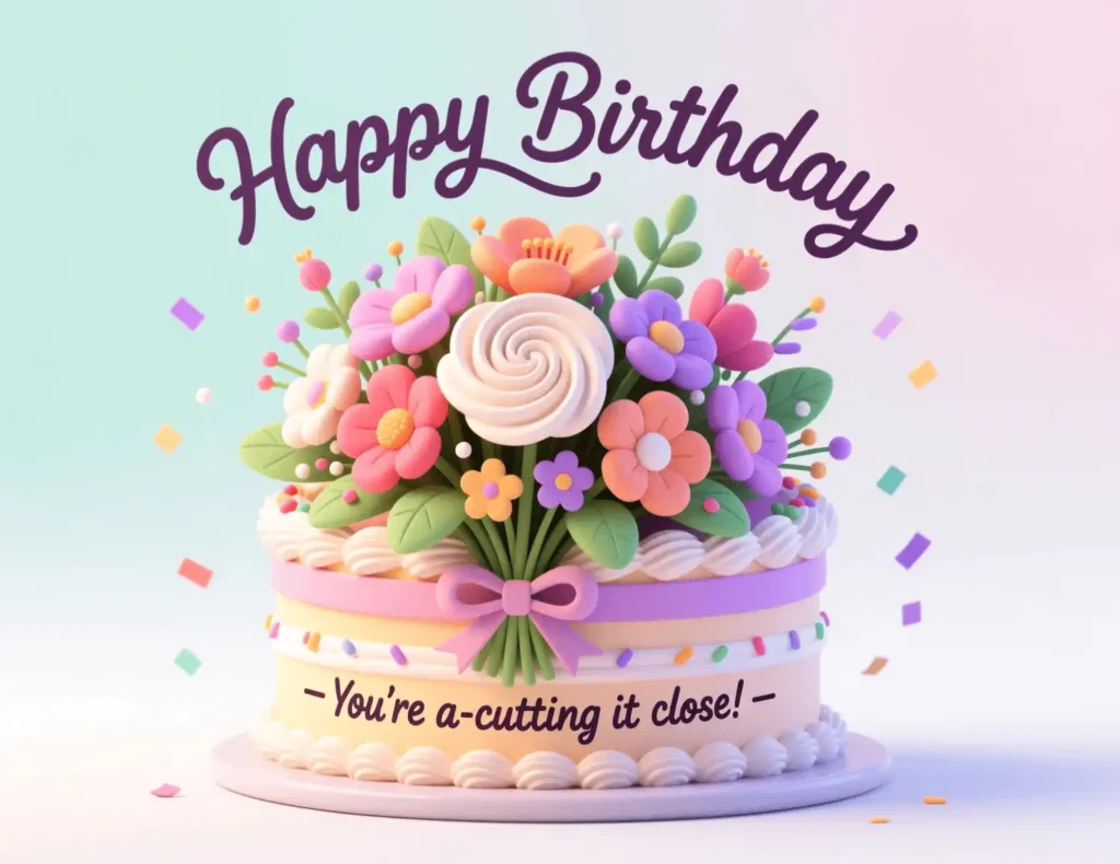 flower birthday puns image