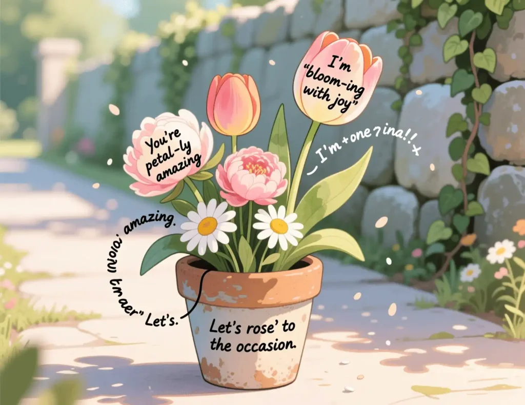 flower puns one liners image