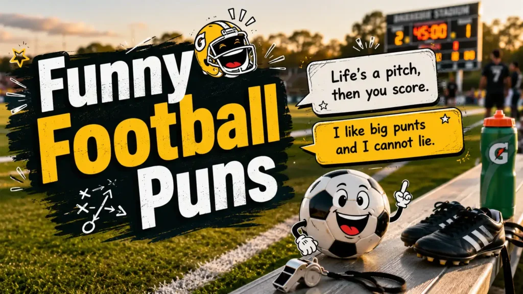 funny football puns image