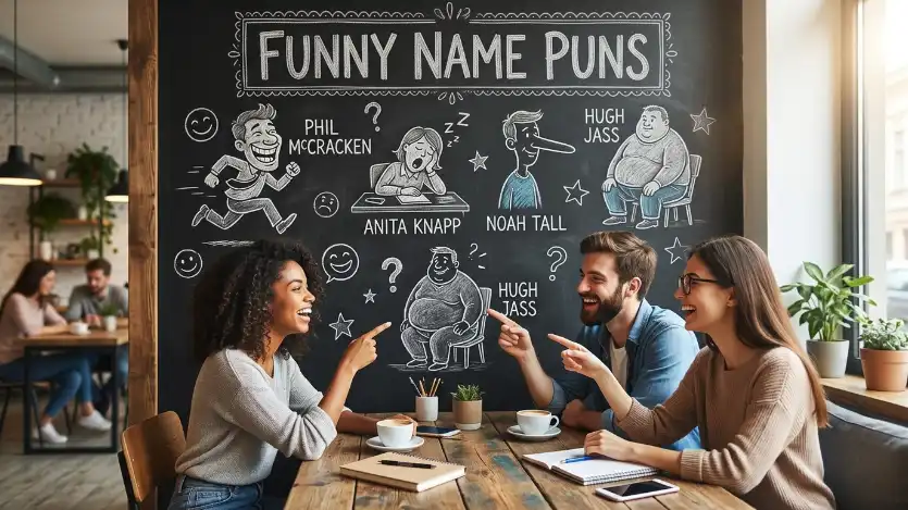 funny name puns image