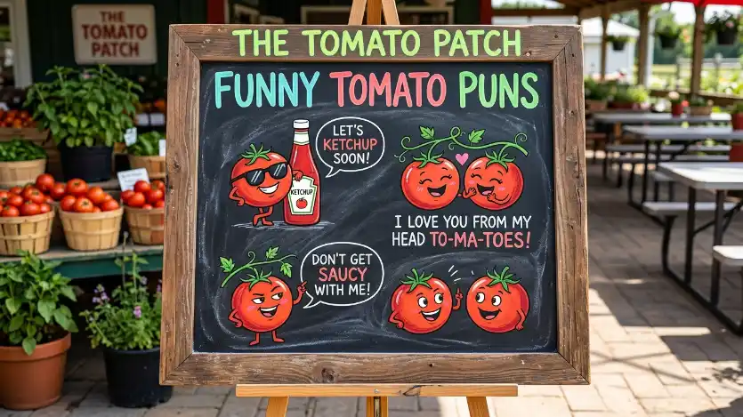 funny tomato puns image