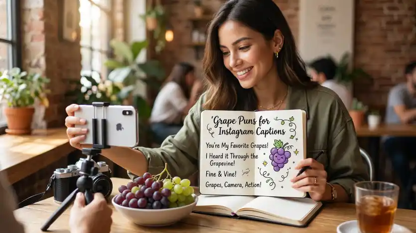 grape puns for instagram captions image