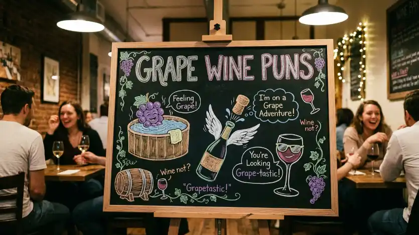 grape wine puns image