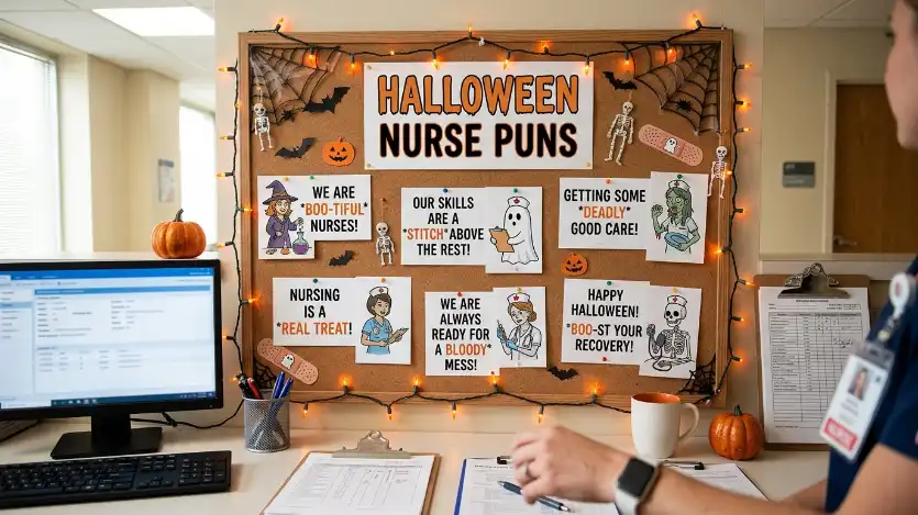 halloween nurse puns image