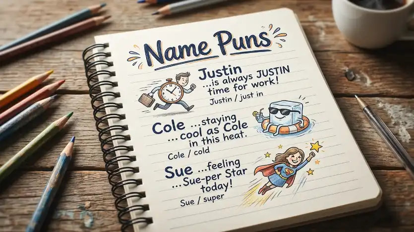 name puns image