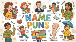 name puns image