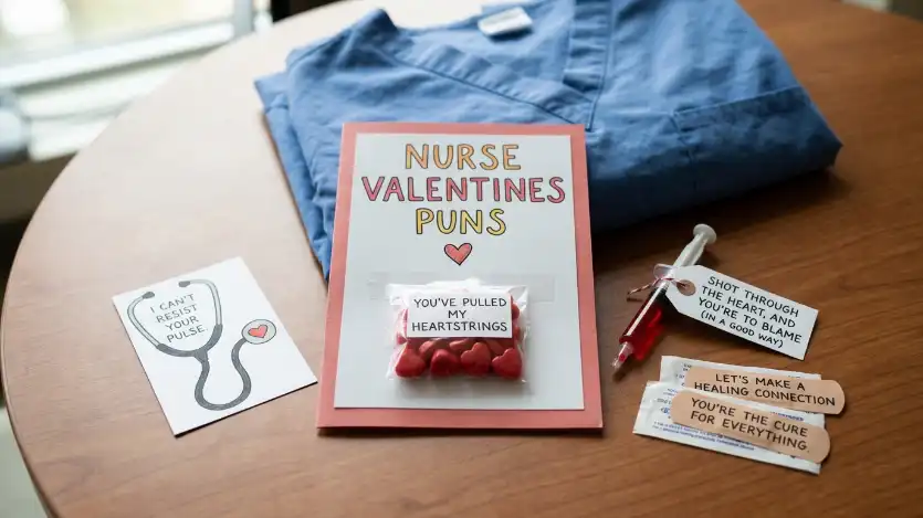 nurse valentines puns image