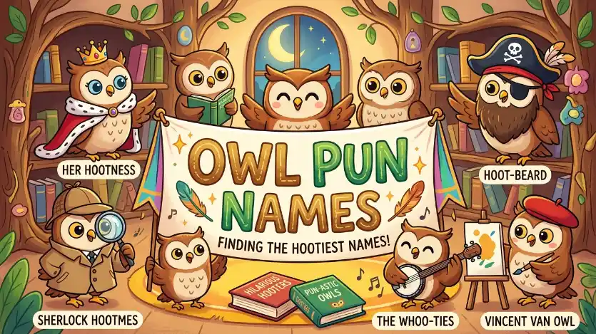 owl pun names image