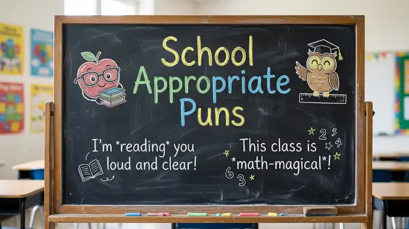 school appropriate puns image