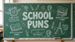 school puns image