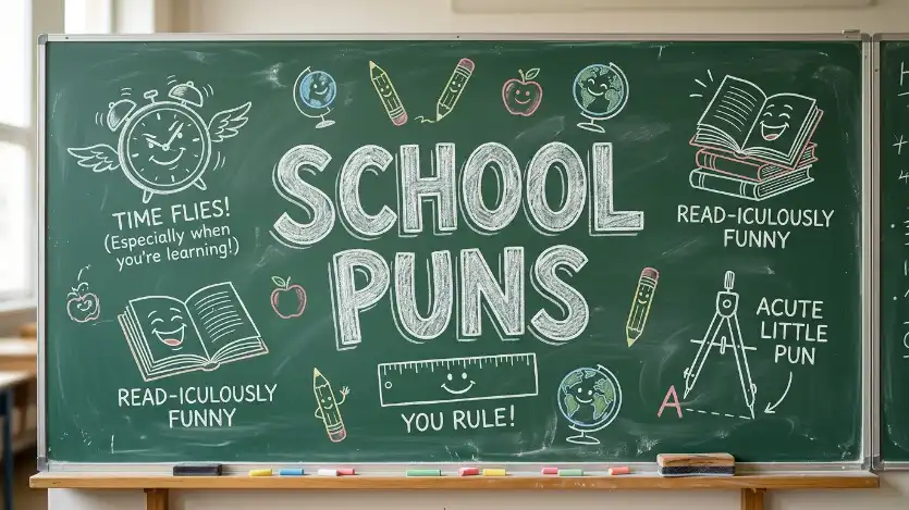 school puns image