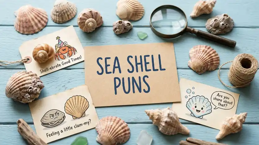 sea shell puns image