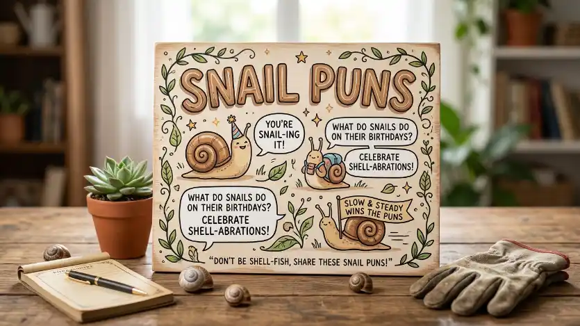 snail puns image