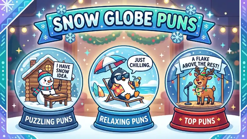 snow globe puns image