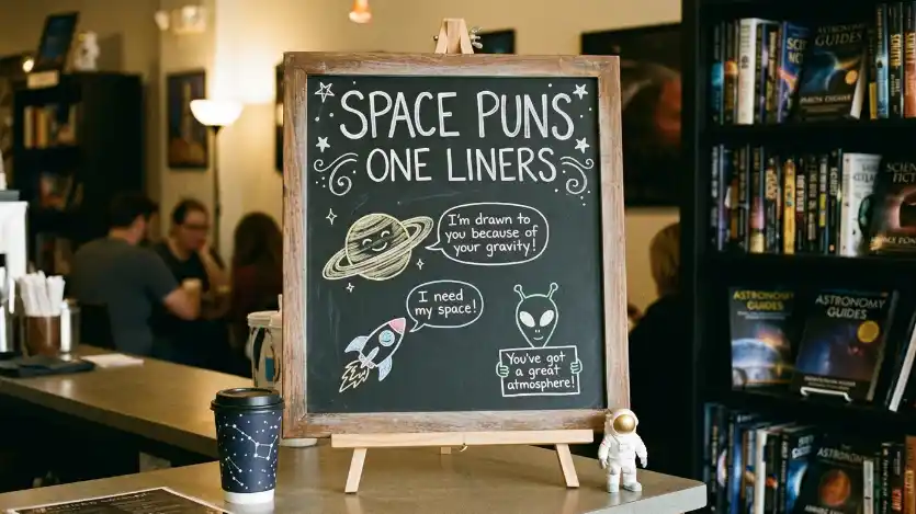 space puns one liners image