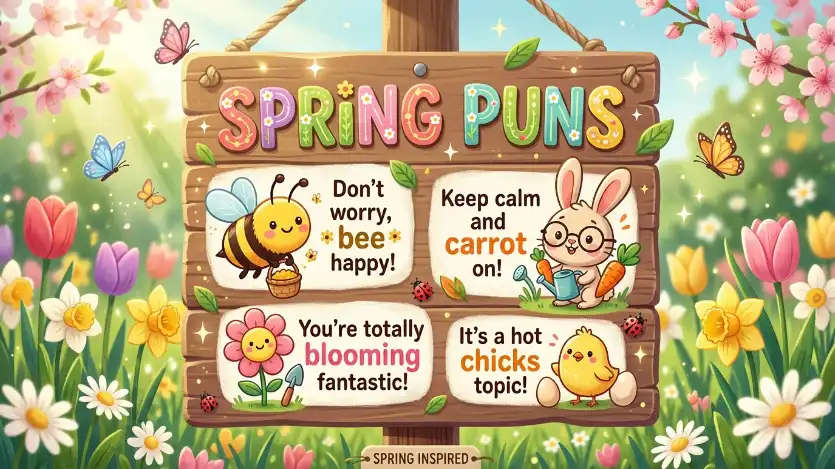 spring puns image