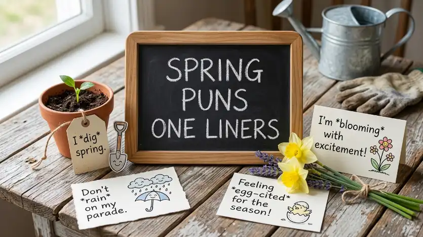 spring puns one liners image