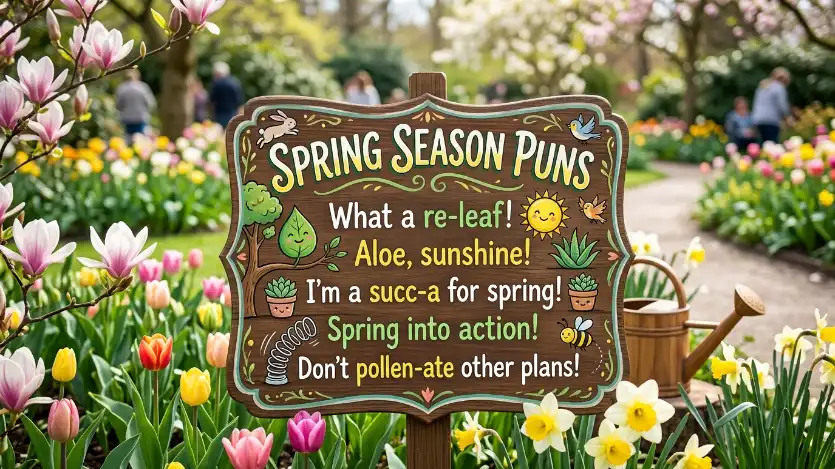 spring season puns image