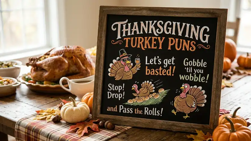 thanksgiving turkey puns image
