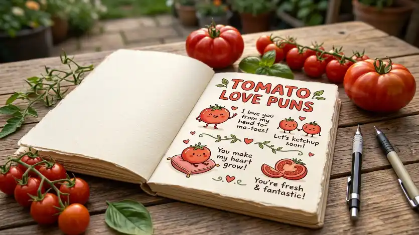 tomato love puns image