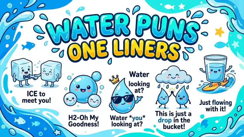 water puns one liners image
