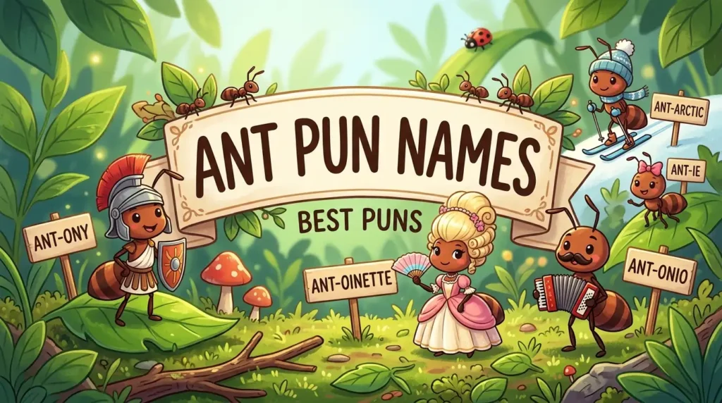 ant pun names​ image