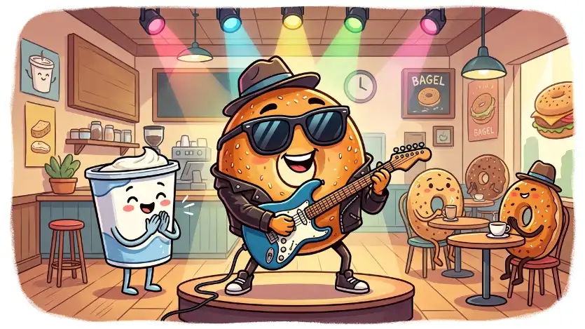 bagel puns image