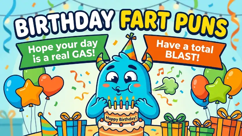 birthday fart puns image