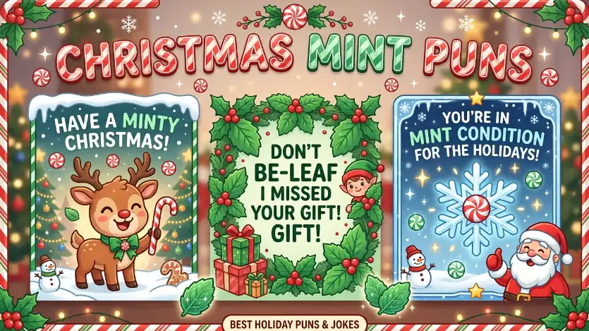 christmas mint puns image