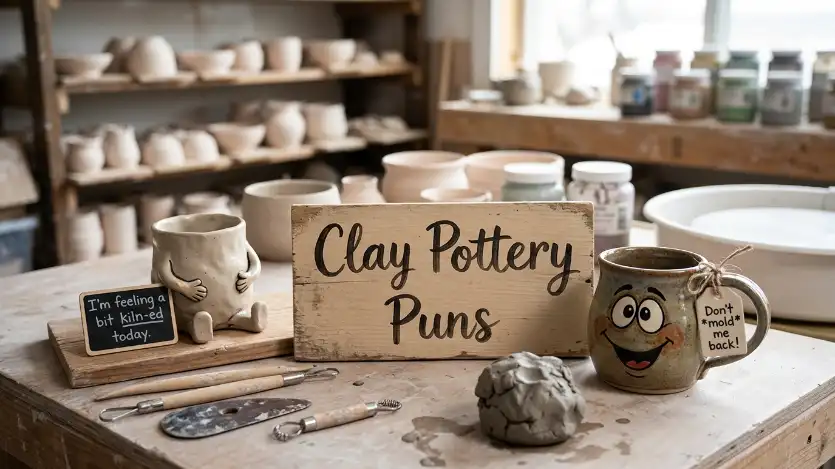 clay pottery puns image
