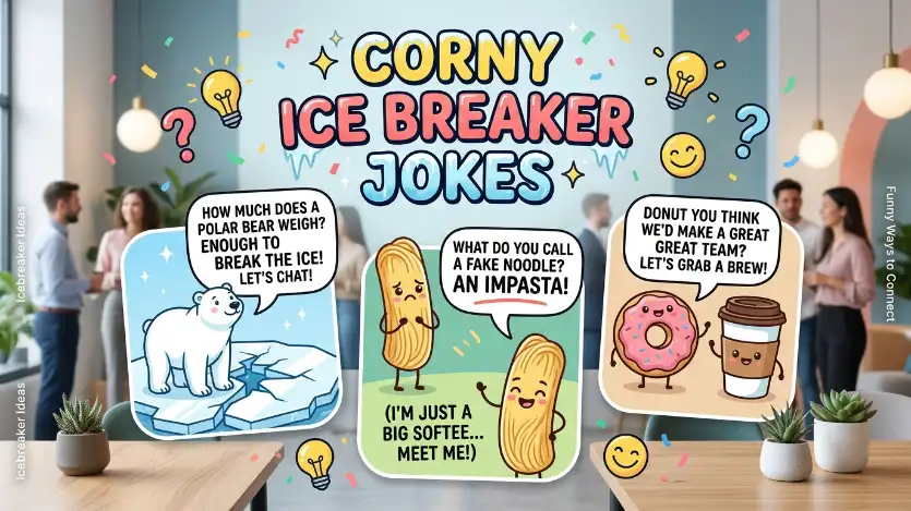 corny ice breaker jokes image