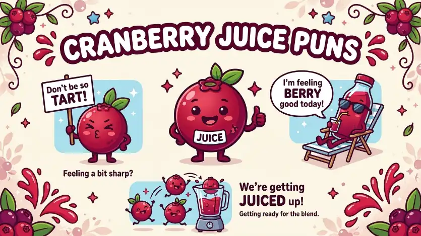 cranberry juice puns image
