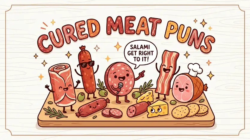 cured meat puns image