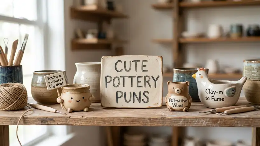 cute pottery puns image