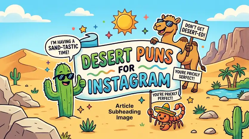 desert puns for instagram image