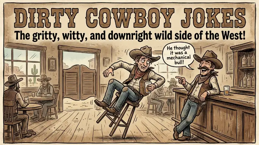 dirty cowboy jokes image