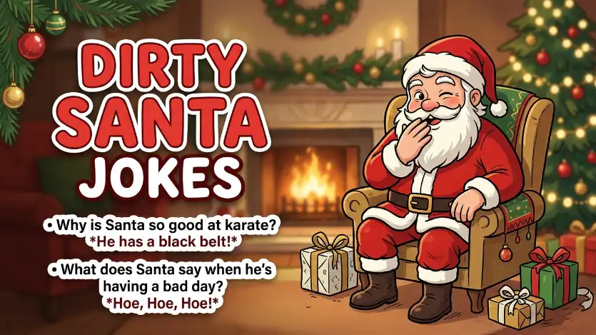 dirty santa jokes image