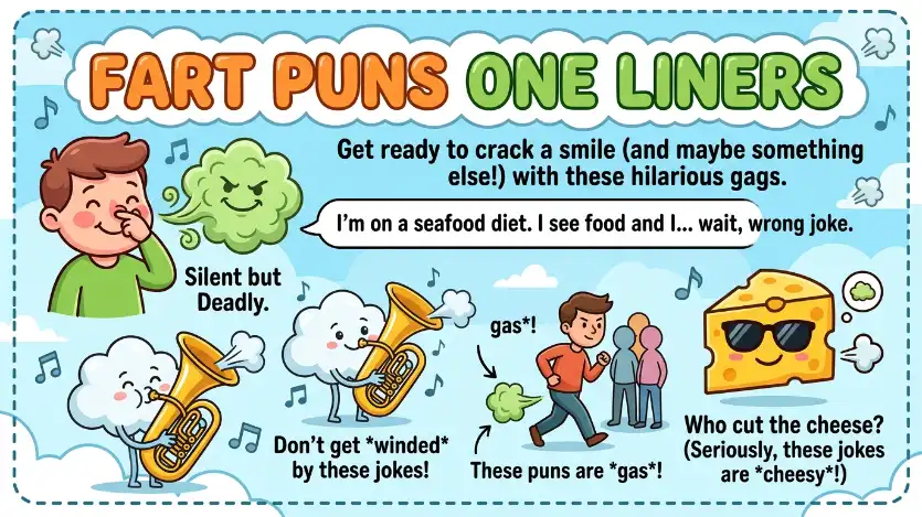 fart puns one liners image