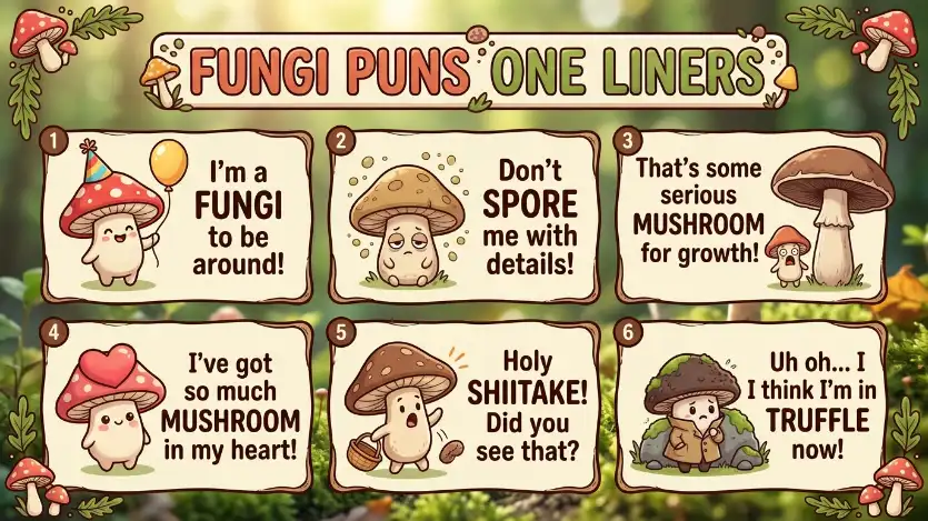 fungi puns one liners image