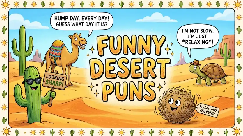 funny desert puns image