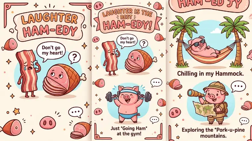 funny ham puns image