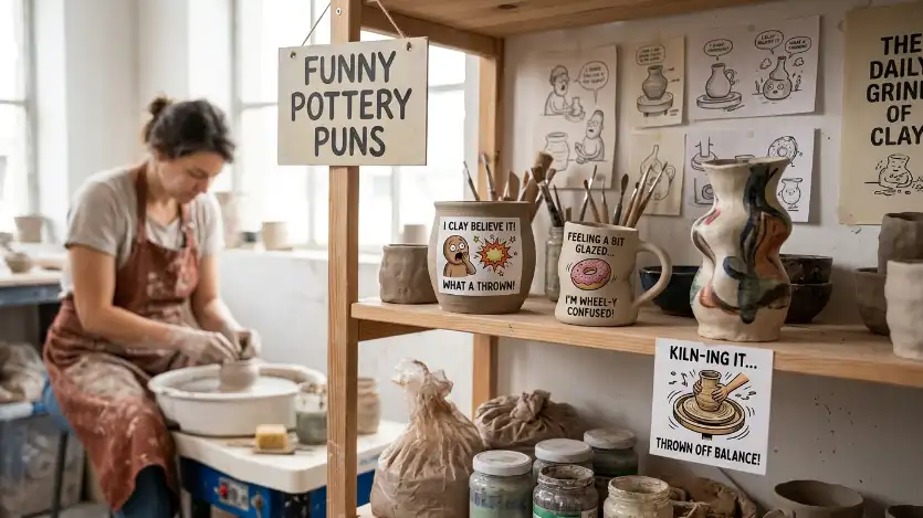 funny pottery puns image