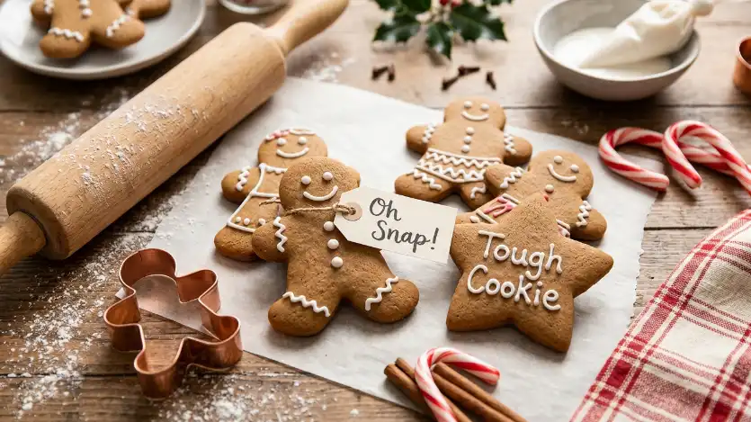 gingerbread cookie puns image