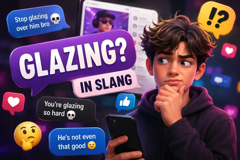 glazing meaning slang image
