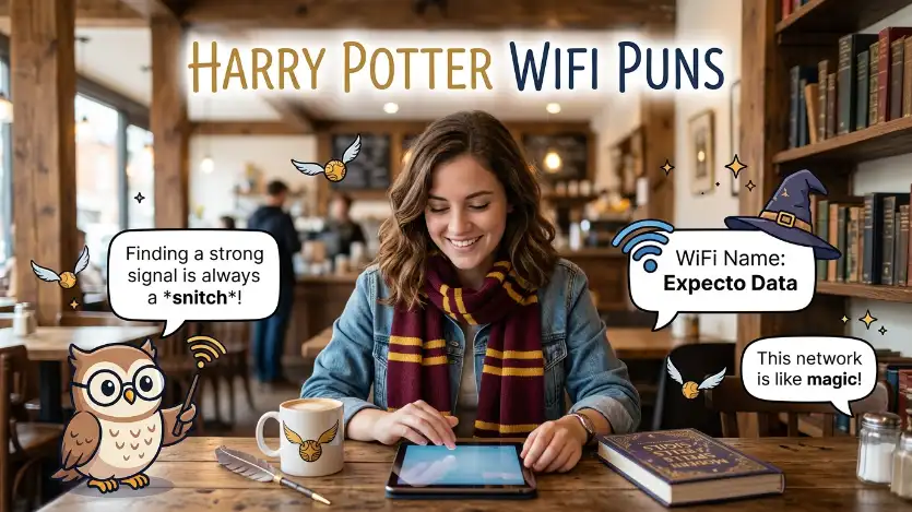 harry potter wifi puns image