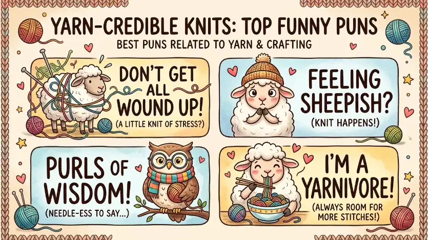 knitting puns image