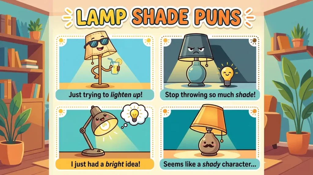 lamp shade puns​ image